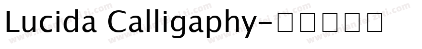 Lucida Calligaphy字体转换